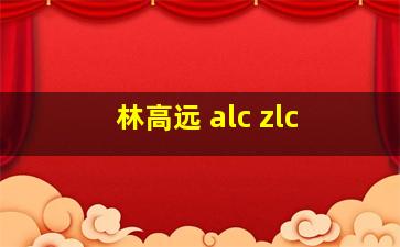 林高远 alc zlc